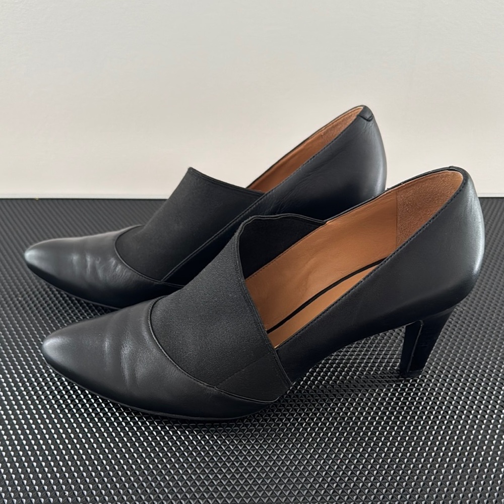 Ecco - Black Leather Women's Heels - 41 EU | 9.5-10 US